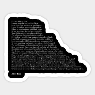 Anne Rice Quotes Sticker